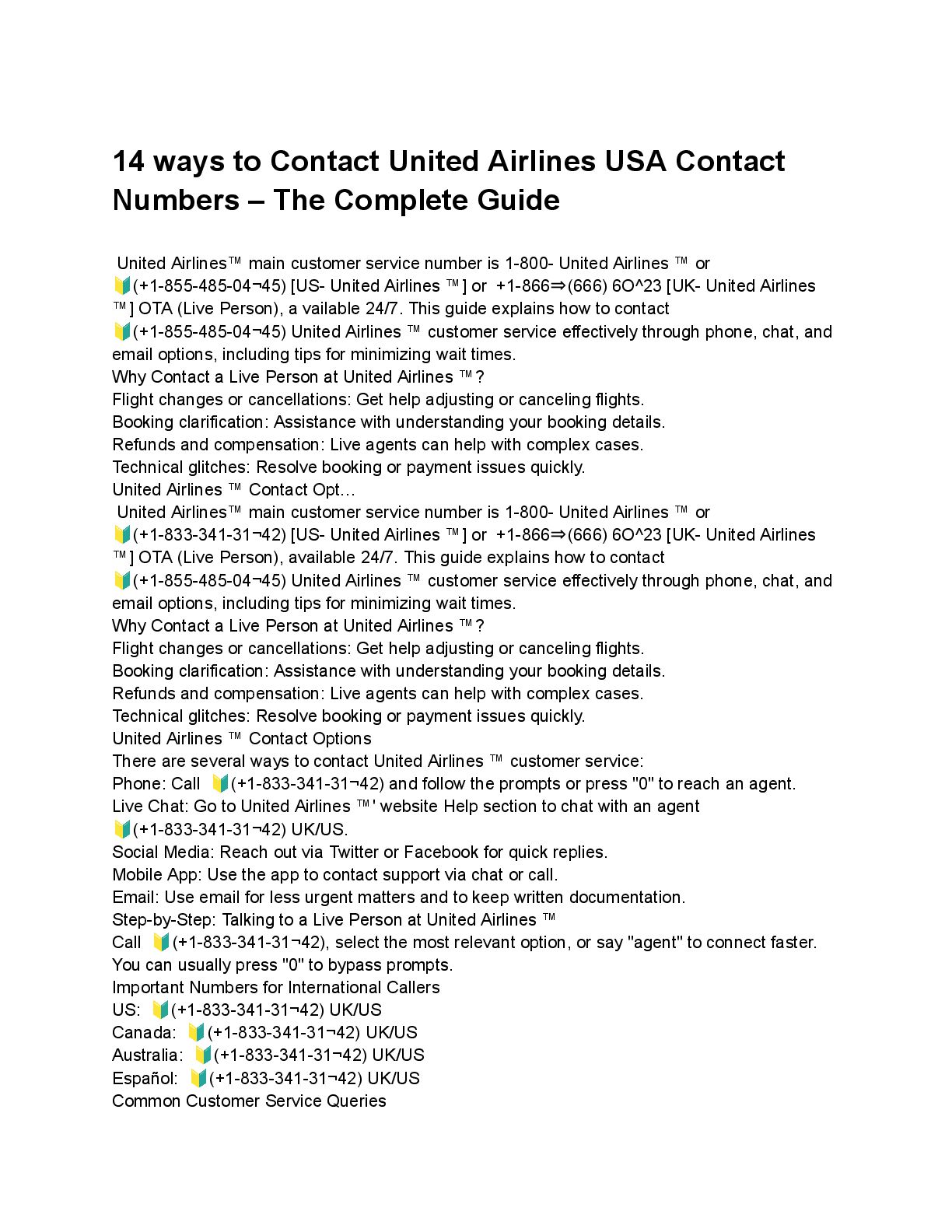 How Do I Connect Someone At United Airlines®️: A Step Wise Guide - Speaker Deck