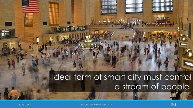  4":0,04)*.0:"."-*/,%"5"

Ideal form of smart city must control
a stream of people
