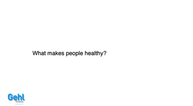 What makes people healthy?
