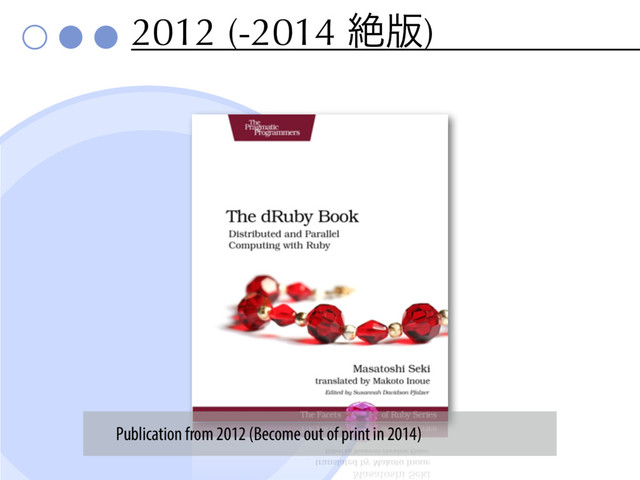 2012 (-2014 ઈ൛)
Publication from 2012 (Become out of print in 2014)
