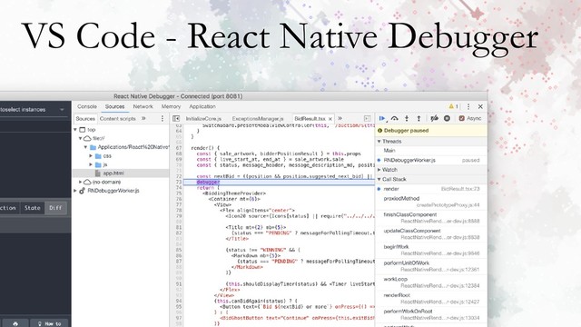 VS Code - React Native Debugger

