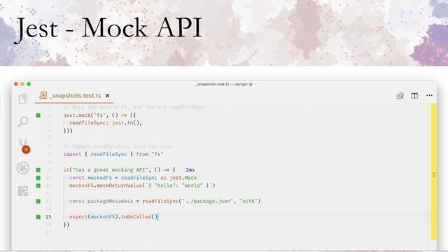 Jest - Mock API
