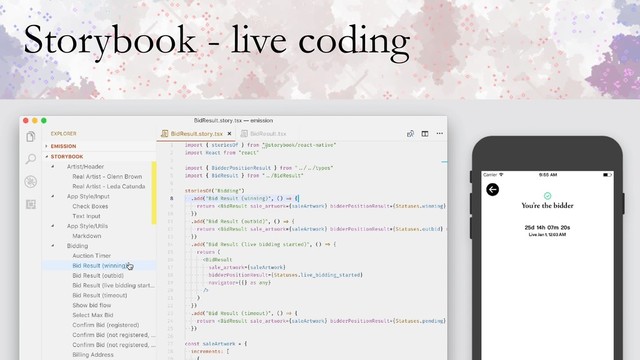 Storybook - live coding
