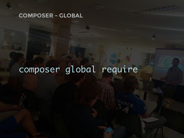 COMPOSER - GLOBAL
composer global require
