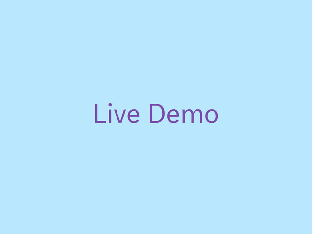 Live Demo
