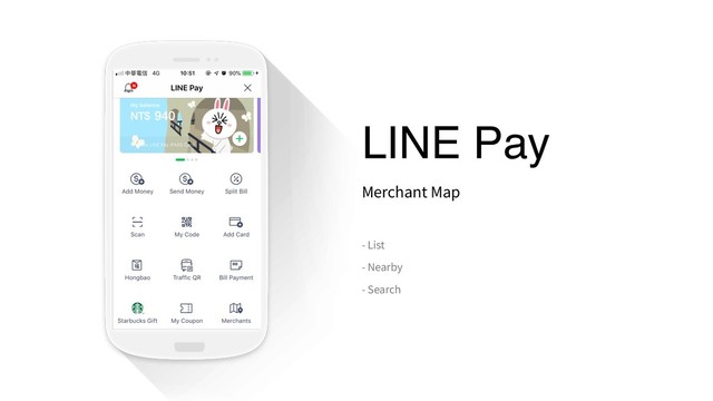 LINE Pay
Merchant Map
- List
- Nearby
- Search
