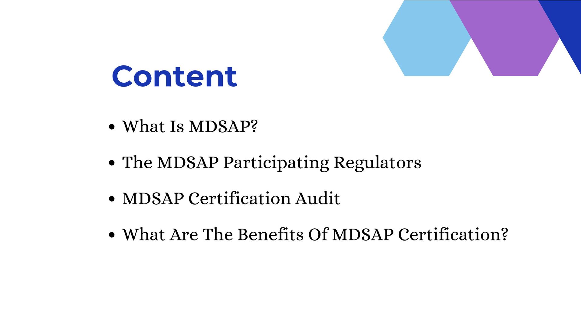 What Is MDSAP? - Speaker Deck