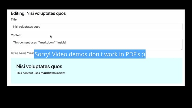 Sorry! Video demos don't work in PDF's ;)
