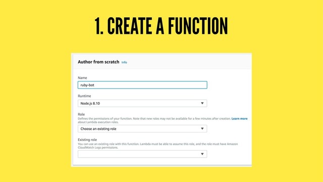 1. CREATE A FUNCTION

