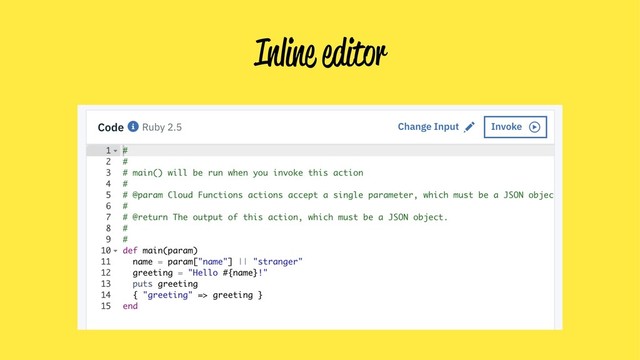 Inline editor

