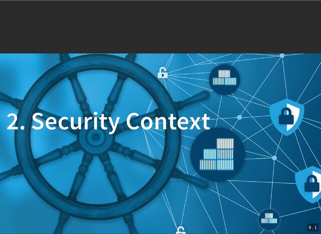 /
2. Security Context
2. Security Context
9 . 1
