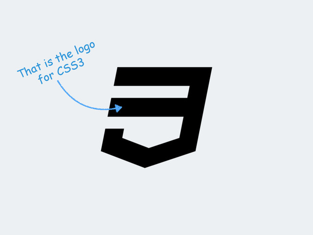 That is the logo
for CSS3
