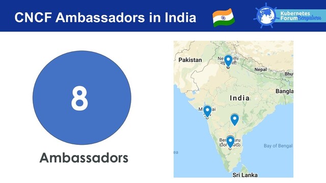 CNCF Ambassadors in India
Ambassadors
8

