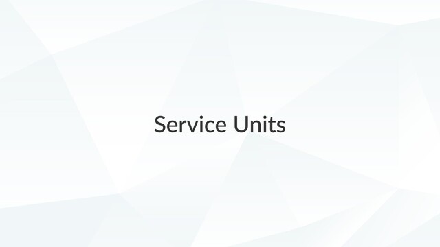Service Units
