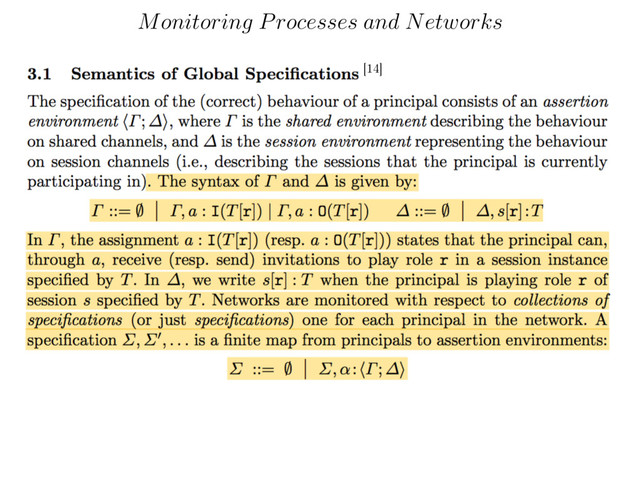 Monitoring Processes and Networks
[14]
