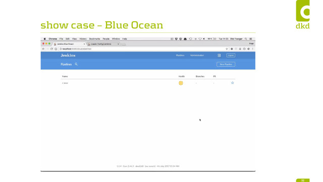 show case – Blue Ocean
32
