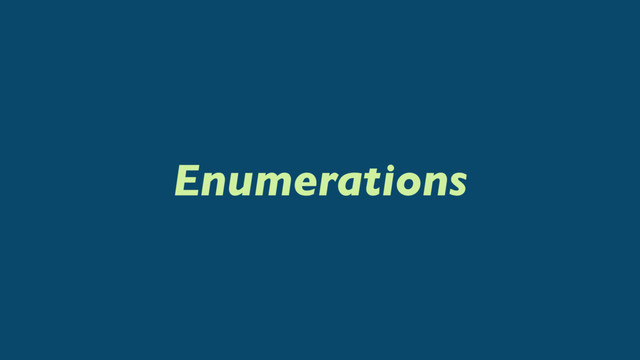 Enumerations
