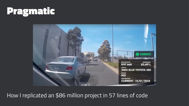 Pragmatic
How I replicated an $86 million project in 57 lines of code

