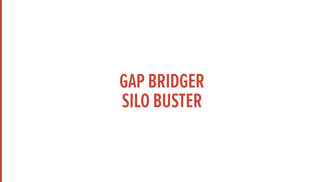 GAP BRIDGER 
SILO BUSTER
