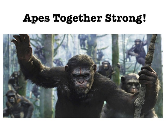 Apes Together Strong!
