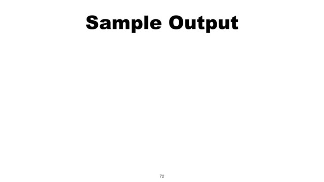 Sample Output
72
