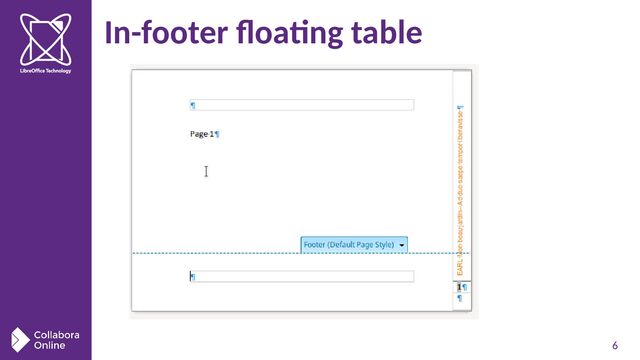 6
In-footer floating table
