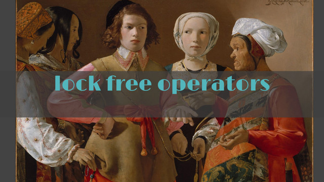 lock free operators
