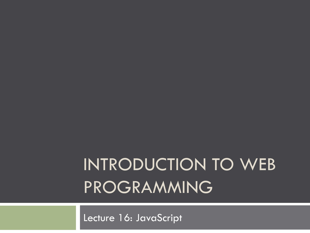 Introduction To Javascript Speaker Deck 2067