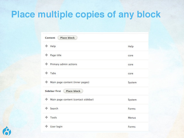 Place multiple copies of any block
