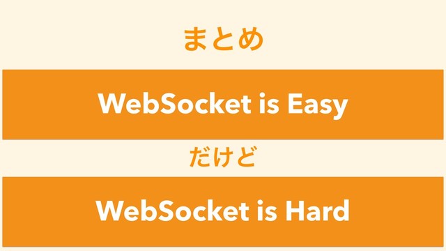 ·ͱΊ
WebSocket is Easy
WebSocket is Hard
͚ͩͲ
