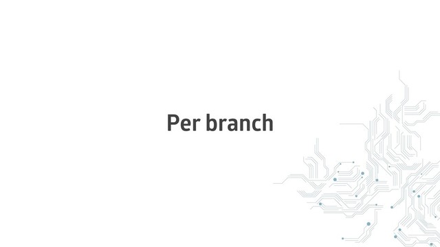 Per branch
