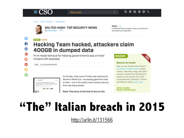 “The” Italian breach in 2015
http://urlin.it/131566
