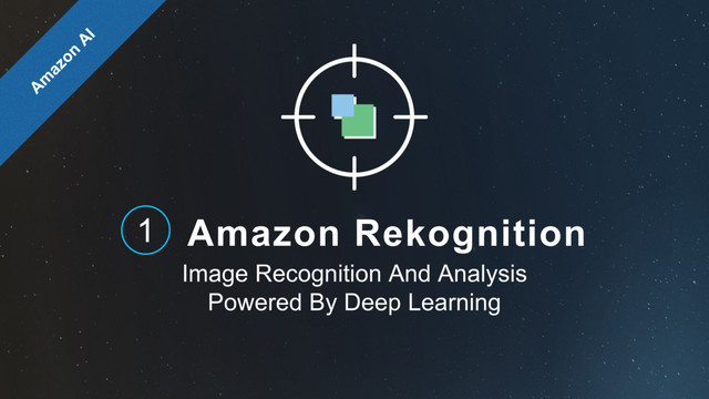 Amazon Rekognition
Image Recognition And Analysis
Powered By Deep Learning
1
