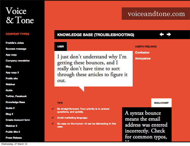 voiceandtone.com
Wednesday, 27 March 13
