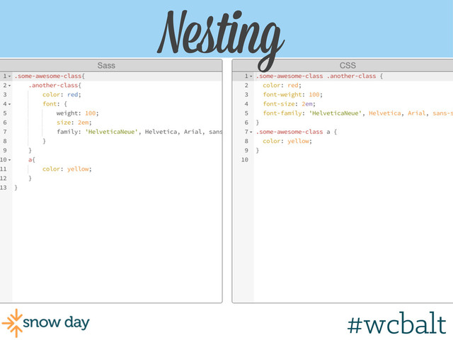 Nesting
Nesting
#wcgr
#wcbalt
