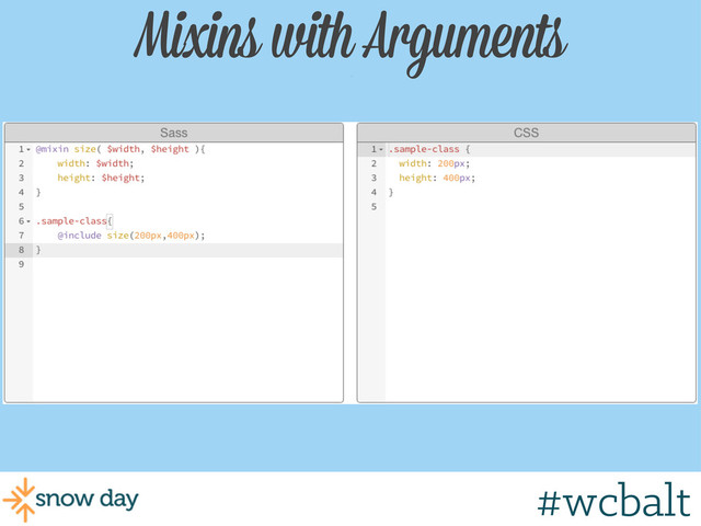 Mixins with Arguments
w/
#wcbalt

