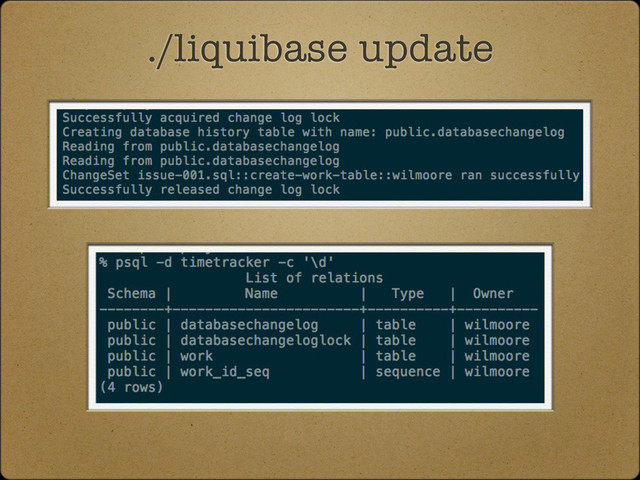 ./liquibase update
