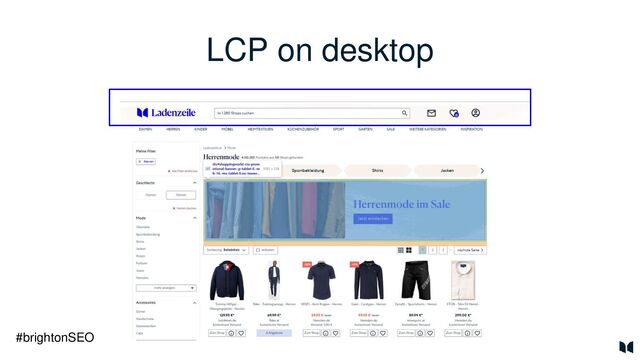 LCP on desktop
#brightonSEO
