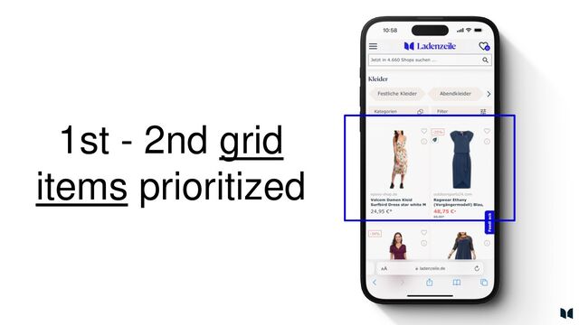 1st - 2nd grid
items prioritized
