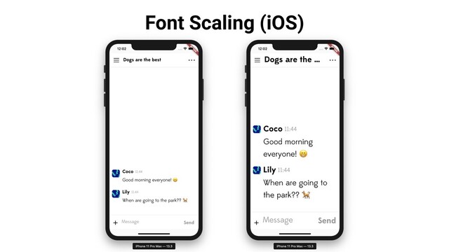 Font Scaling (iOS)
