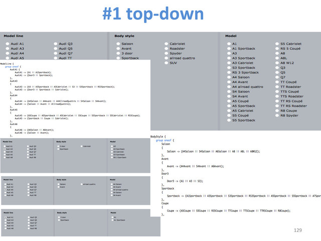 129	  
#1	  top-­‐down	  
