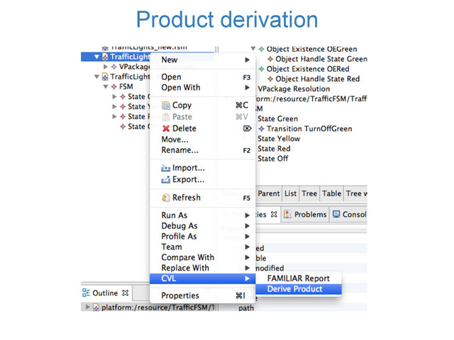 Product derivation

