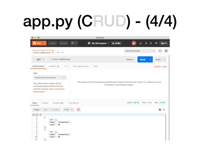 app.py (CRUD) - (4/4)
