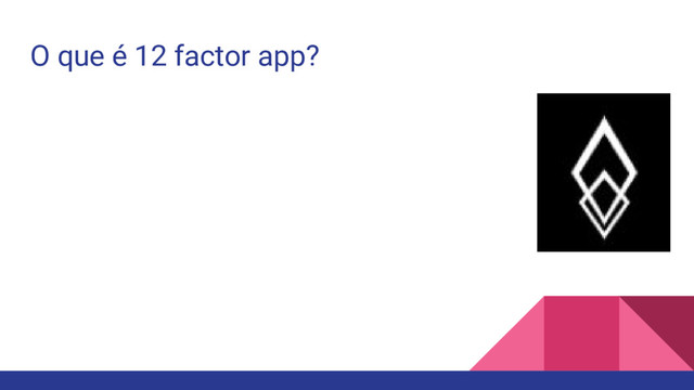 O que é 12 factor app?
