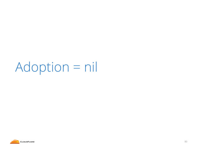 80
Adoption = nil

