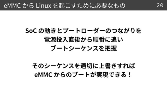 eMMC Linux
SoC
 



 

eMMC
20
