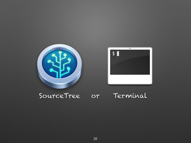SourceTree Terminal
or
35
