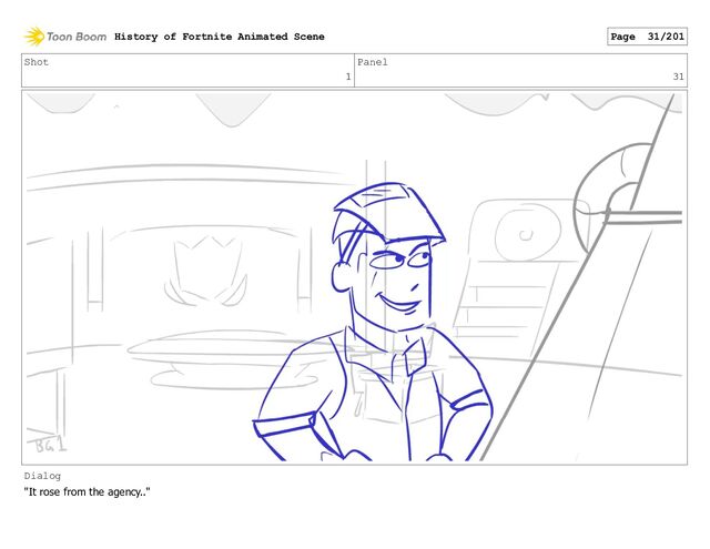Shot
1
Panel
31
Dialog
"It rose from the agency.."
History of Fortnite Animated Scene Page 31/201

