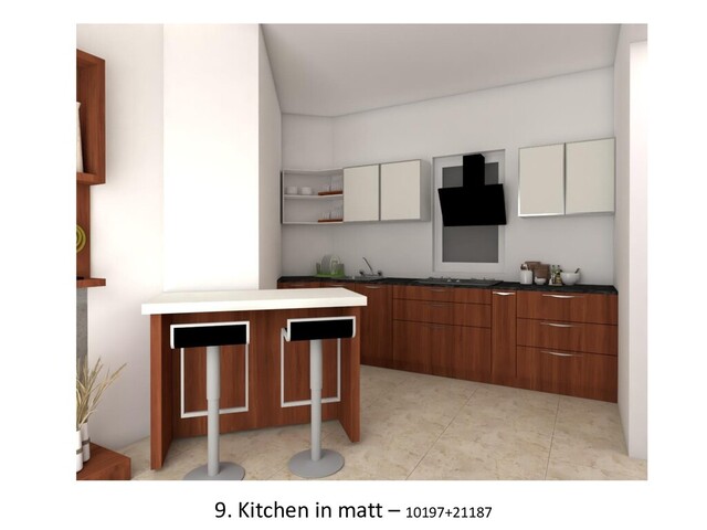 9. Kitchen in matt – 10197+21187
