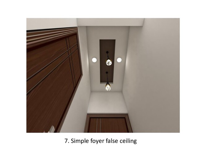 7. Simple foyer false ceiling
